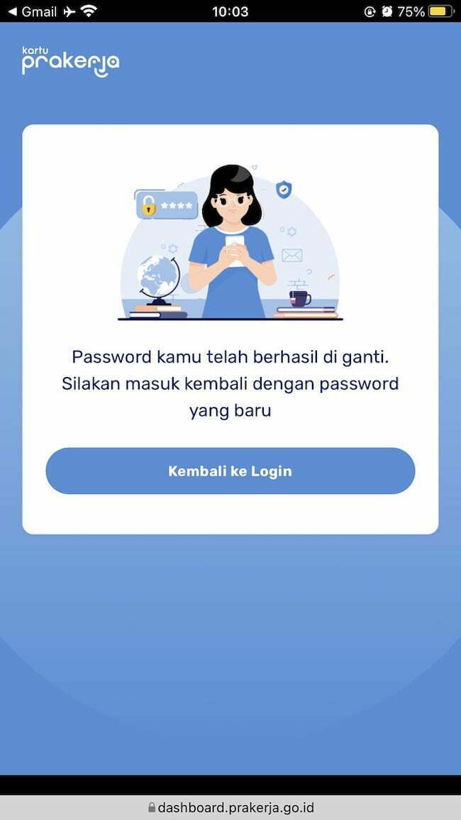 Password Berhasil diubah