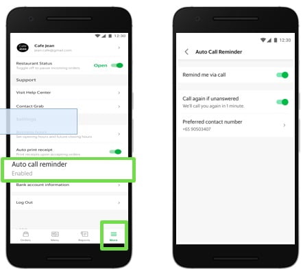 Cara mengatur Telepon Pengingat Otomatis