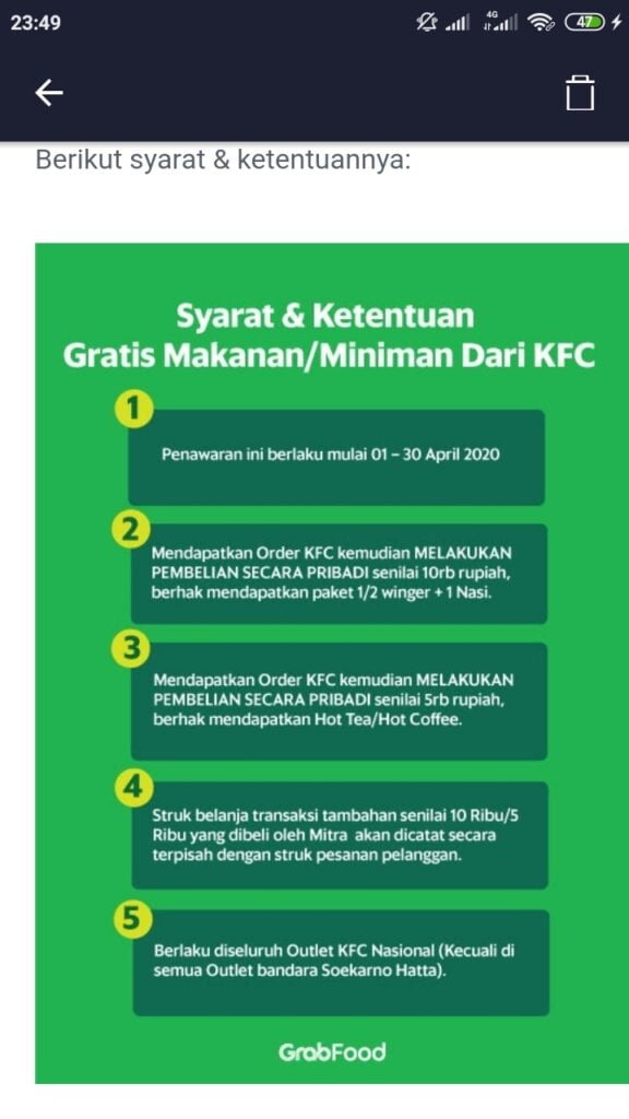 Mendapatkan Promo