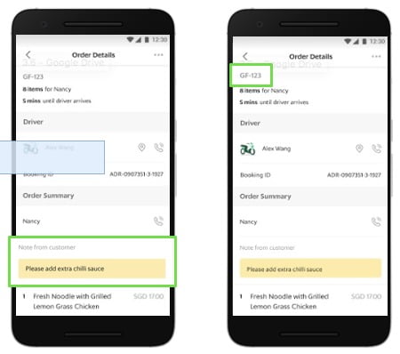 Menyerahkan Pesanan kepada Driver